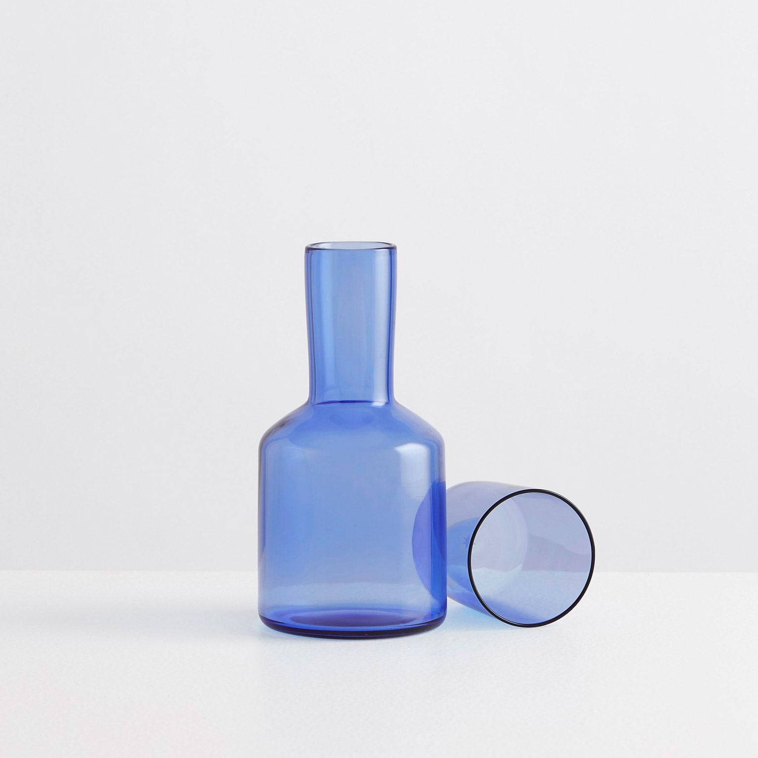 Bedside Carafe & Glass - Azure - Slowdown Studio