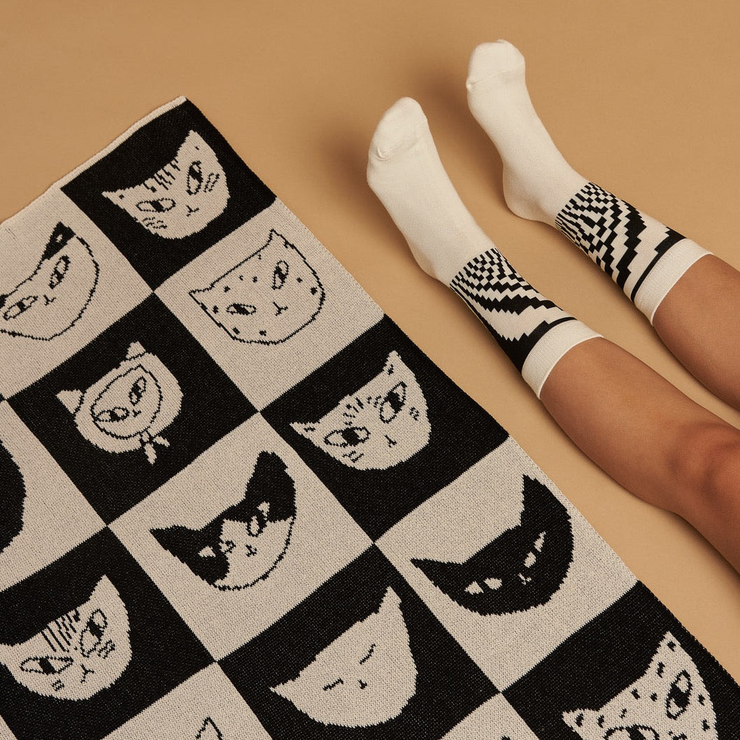 Cat Bingo Mini Blanket - Slowdown Studio