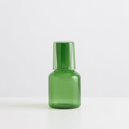 Bedside Carafe &amp; Glass - Green - Slowdown Studio