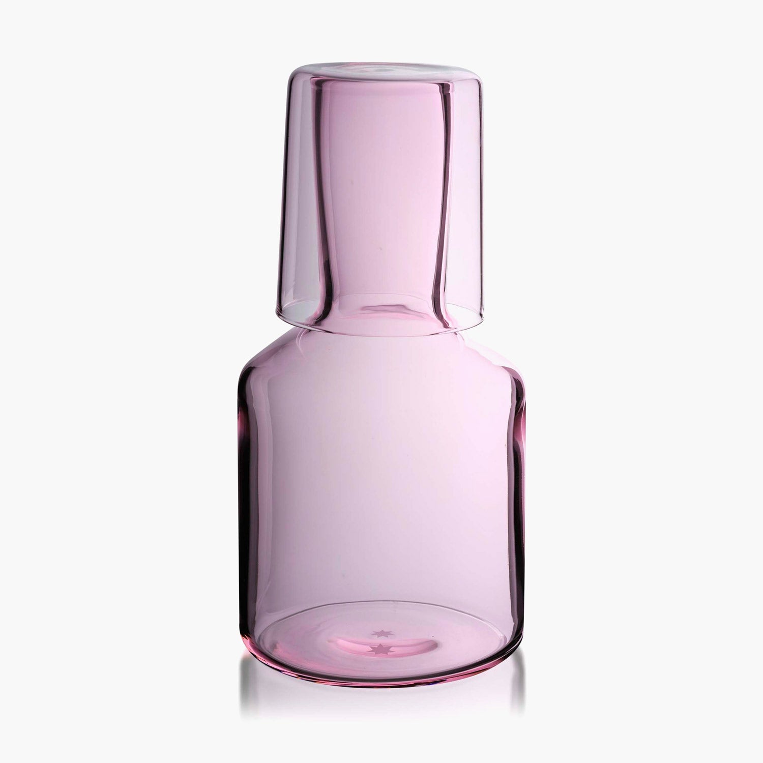 Bedside Carafe &amp; Glass - Pink - Slowdown Studio